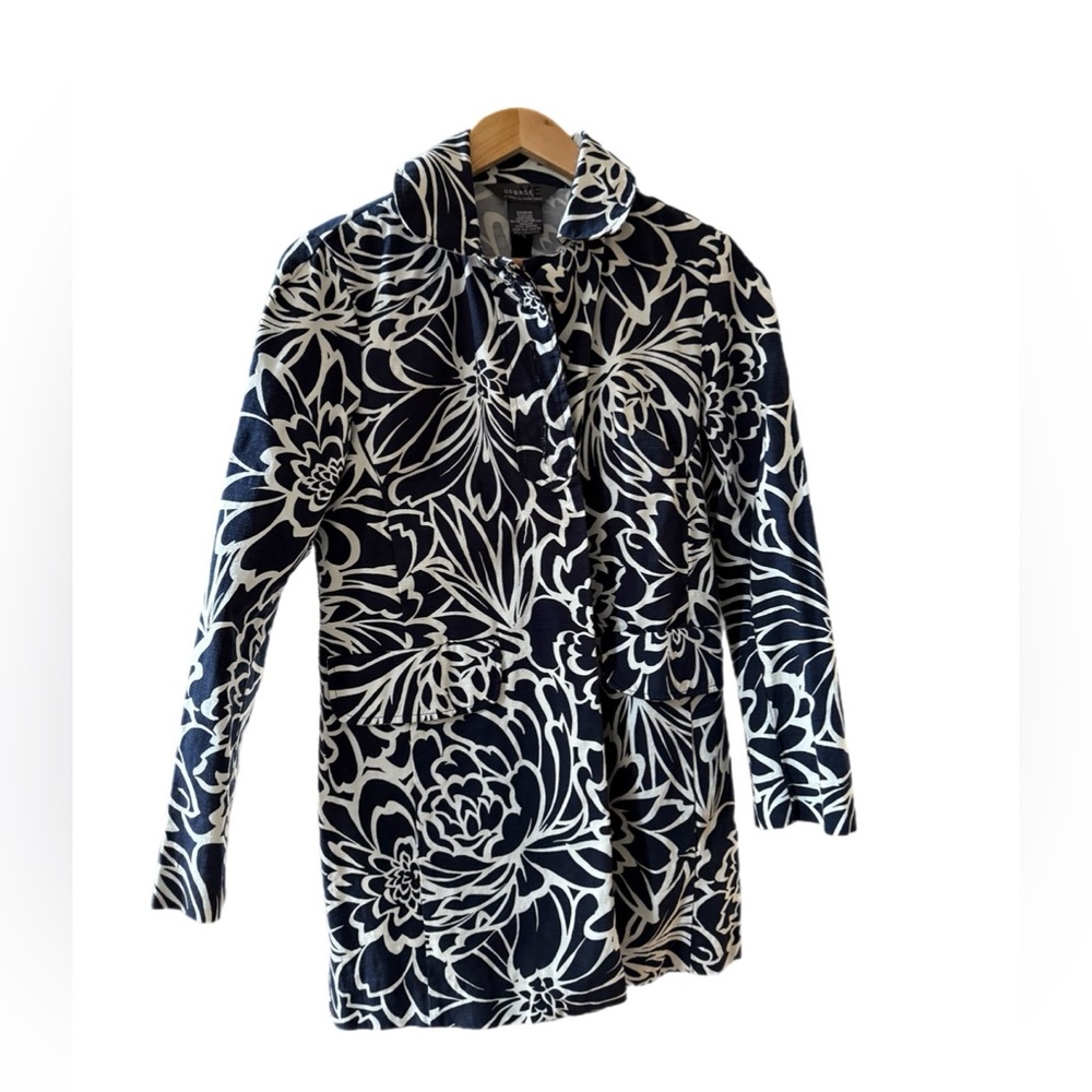 George ME Mark Eisen Floral Patterned Coat